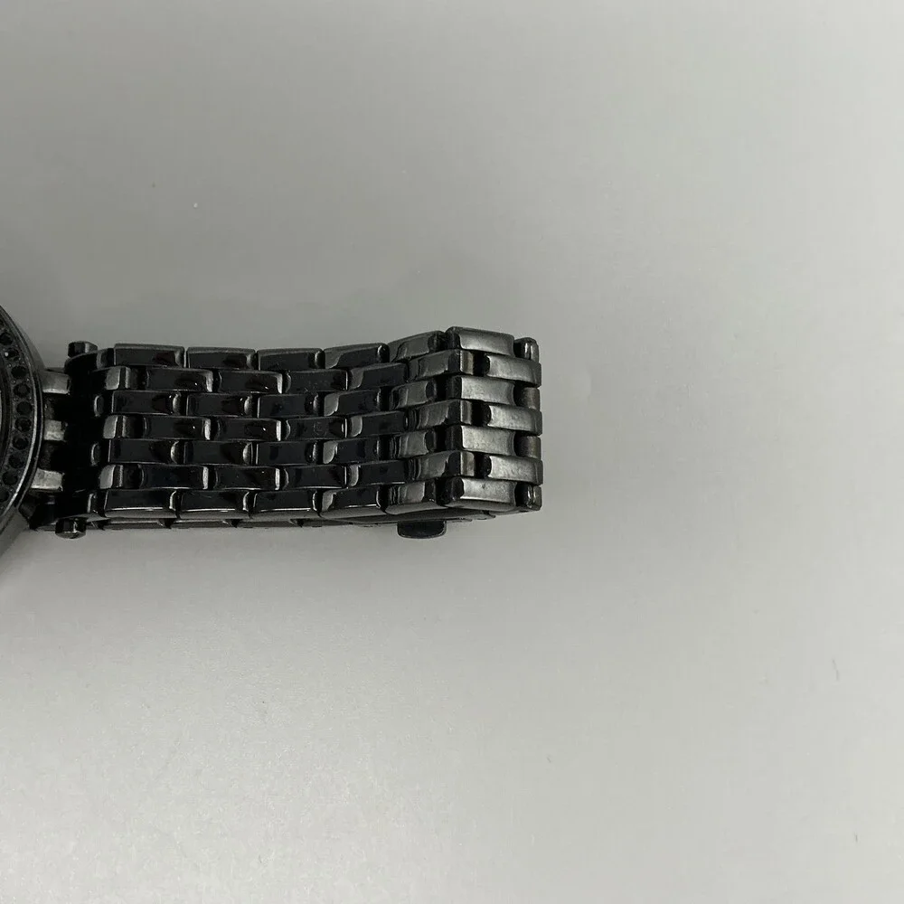 Caravelle New York 45L47 Womens Watch 38mm Black Crystals New Battery 6.75